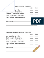 Book Writing Checklist