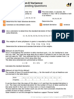 Standard Deviation and Variance - TYU Handout