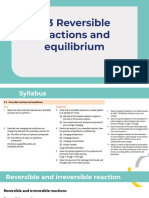 6.3 Reversible Reactions and Equilibrium 1