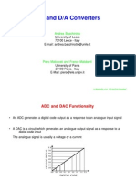 A/d and D/a Convertor Digital Technics