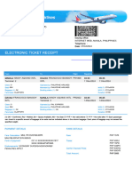 Electronic Ticket Receipt 11NOV For NORBERTO DELA CRUZ