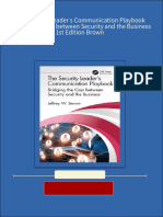 Full The Security Leader S Communication Playbook Bridging The Gap Between Security and The Business 1st Edition Brown Ebook All Chapters