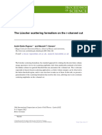 The Lüscher Scattering Formalism On The - Channel Cut: André Baião Raposo and Maxwell T. Hansen