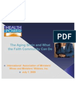 The Aging Brain and What The Faith Community Can Do