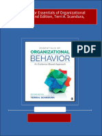 Full Download Test Bank For Essentials of Organizational Behavior, 2nd Edition, Terri A. Scandura, PDF