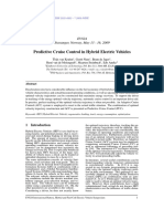 Predictive Cruise Control in Hybrid Electric Vehic