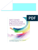 Instant Download Second Language Pragmatics From Theory To Research 1st Edition Culpeper PDF All Chapters