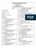 Grade 12 PT 3 Syllabus and Datesheet 2024 25