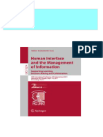 Human Interface and the Management of Information: Supporting Learning, Decision-Making and Collaboration: 19th International Conference, HCI International 2017, Vancouver, BC, Canada, July 9–14, 2017, Proceedings, Part II 1st Edition Sakae Yamamoto (Eds.) 2024 Scribd Download