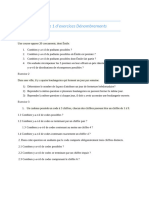 Fiche 1 Exercices - Dénombrements