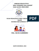 FICHA PEDAGOGICA INGLÉS 9no B-2024