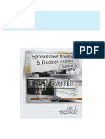 Full Download Spreadsheet Modeling and Decision Analysis 6th Edition Ragsdale Test Bank PDF