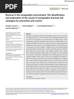 Sonography - 2022 - Younan - Burnout in The Sonographic Environment The Identification and Exploration of The Causes of