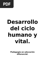 Desarrollo Humano y Ciclo Vital