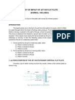 Study of Impact of Jet On Flat Plate