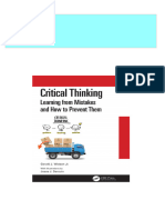 Critical Thinking: Learning From Mistakes and How To Prevent Them 1st Edition Gerald J. Watson Jr. All Chapters Instant Download