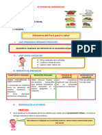 D1 A2 SESION PS. Alimentos Del Perú para Tu Salud