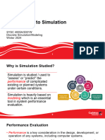 01 - SYSC4005 - Introduction To Simulation