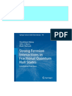 Strong Fermion Interactions in Fractional Quantum Hall States Correlation Functions Shashikant Mulay 2024 Scribd Download