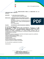 Modelo Carta Ingreso Documentos Prestacion