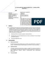 Silabo Legislación Policial I 2024 (Conforme Contenidos Temáticos)