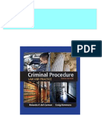 Instant Access To Criminal Procedure: Law and Practice Tenth Edition, Student Edition. Edition Del Carmen Ebook Full Chapters