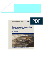 Instant Download Groundwater Lowering in Construction-A Practical Guide To Dewatering 3rd Edition Pat M. Cashman (Author) PDF All Chapters