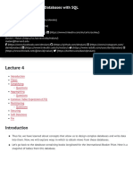 Lecture 4 - CS50's Introduction To Databases With SQL