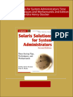 Solaris Solutions For System Administrators Time Saving Tips Techniques and Workarounds 2nd Edition Sandra Henry-Stocker