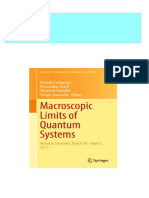 (Ebooks PDF) Download Macroscopic Limits of Quantum Systems Munich Germany March 30 April 1 2017 Daniela Cadamuro Full Chapters