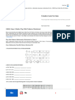 CBSE Class 4 Maths Play With Patterns Worksheet