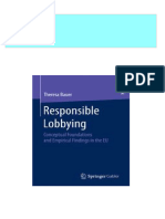 Ebooks File Responsible Lobbying Conceptual Foundations and Empirical Findings in The EU 1st Edition Theresa Bauer (Auth.) All Chapters