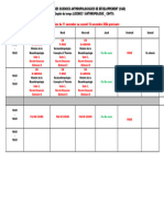 Emploi Du Temps Licence 1 ISAD - Semaine Du 11 Novembre Au Samedi 16 Novembre 2024 Provisoire