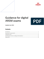 Guidance For Digital Arsm Exams From August 2022