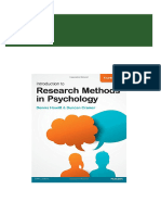 Introduction To Research Methods in Psychology, 4th Ed 4th Edition Dennis Howitt - Ebook PDF 2024 Scribd Download