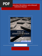 Fiscal Administration 9th Edition John Mikesell Solutions Manual PDF Download Full Book With All Chapters