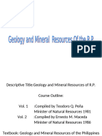 Mineral Resources of RP