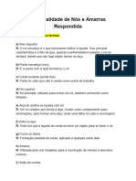 Especialidade de Nós e Amarras Respondida