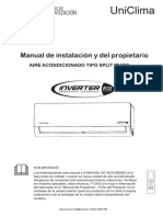 Recal Manual Split Muro Inverter R32