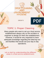 Proper Cleaning Environment Hygiene