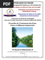 Cours-Procédés de Traitements Des Des Eaux Usées Et Effluents Industriels 2021-2022