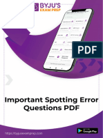 Spotting Error Questions 18