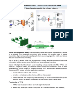 Adv. Comp. Network-22520 .-Chapter-1 - 2 Question Bank Q. Sketch Diagram of VPN Configuration Used in The Software Industry