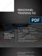 TRAINING & Development in The RSA - MODULE 1