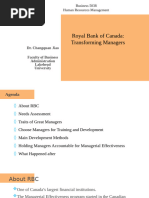 Case #7 RBC Transforming Managers