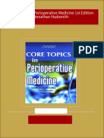 Get Core Topics in Perioperative Medicine 1st Edition Jonathan Hudsmith PDF Ebook With Full Chapters Now