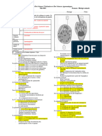 Examen Corrigé de Biologie Animale PDF Batna 1