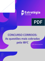 ALUNO - Concurso Correios As Questões Mais Cobradas Pela IBFC