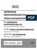 Despertador Radiocontrolado LCD Sveglia LCD Radiocontrollata