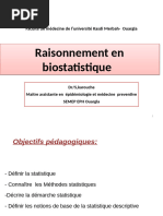 Raisonnement en Biostatistique